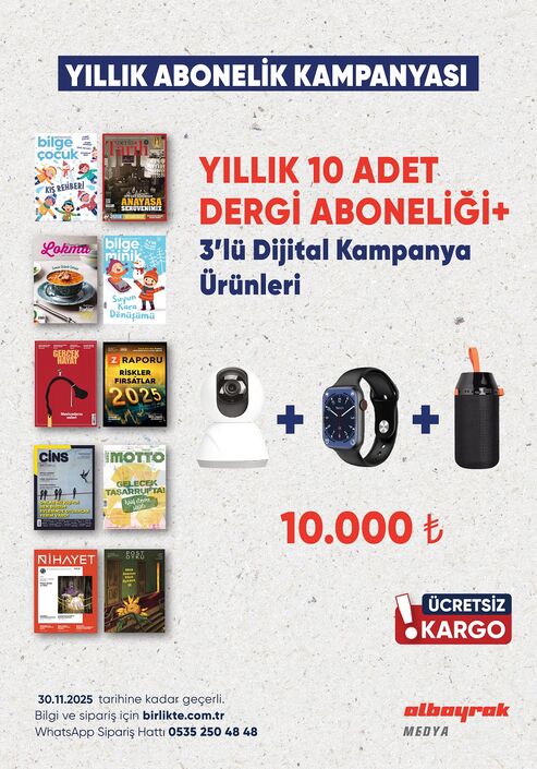 Ketebe Dergi - 10 Adet Yıllık Dergi Aboneliği + 3 Adet Promosyon 