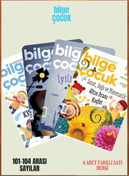 Bilge Çocuk Dergisi - Bilge Çocuk 4 Adet Dergi (101-102-103-104 Sayılar)