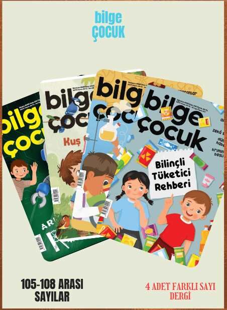 Bilge Çocuk 4 Adet Dergi (105-106-107-108 Sayılar)