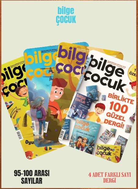 Bilge Çocuk Dergisi - Bilge Çocuk 4 Adet Dergi (95-96-99-100 Sayılar)
