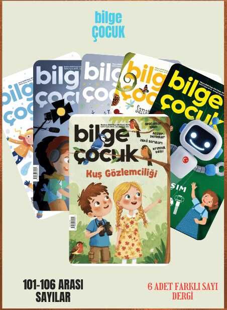 Bilge Çocuk 6 Adet Dergi (101-102-103-104-105-106 Sayılar)