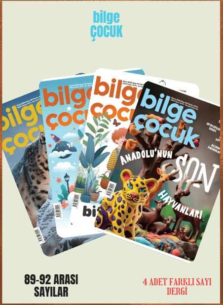 Bilge Çocuk Dergisi - Bilge Çocuk 4 Adet Dergi (89-90-91-92 Sayılar)