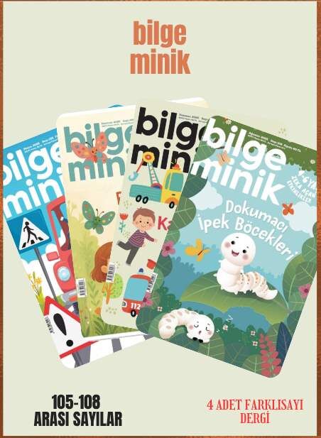 Bilge Minik Dergisi - Bilge Minik 4 Adet Dergi (105-106-107-108 Sayılar)