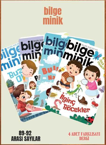 Bilge Minik 4 Adet Dergi (89-90-91-92 Sayılar)
