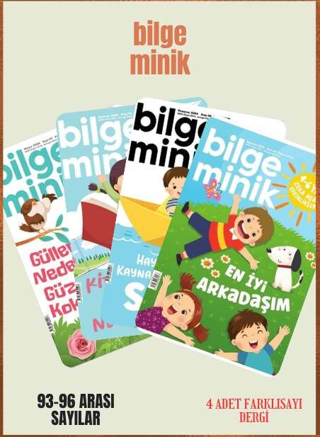 Bilge Minik Dergisi - Bilge Minik 4 Adet Dergi (93-94-95-96 Sayılar)