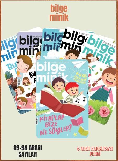Bilge Minik Dergisi - Bilge Minik 6 Adet Dergi (89-90-91-92-93-94 Sayılar)