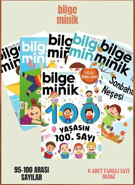 Bilge Minik 6 Adet Dergi (95-96-97-98-99-100 Sayılar)