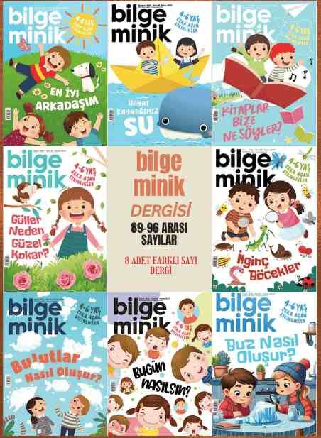 Bilge Minik Dergisi - Bilge Minik 8 Adet Dergi (89-90-91-92-93-94-95-96 Sayılar)