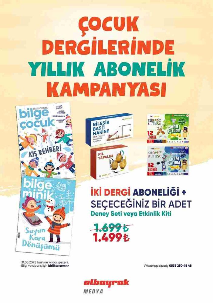 Etkinlik Seti + 2 Adet Dergi Aboneliği
