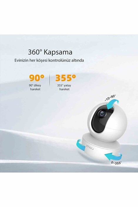 Imou Ranger SE İç Ortam WiFi PT Kamera/2MP-Gece Görüş-360° - Thumbnail