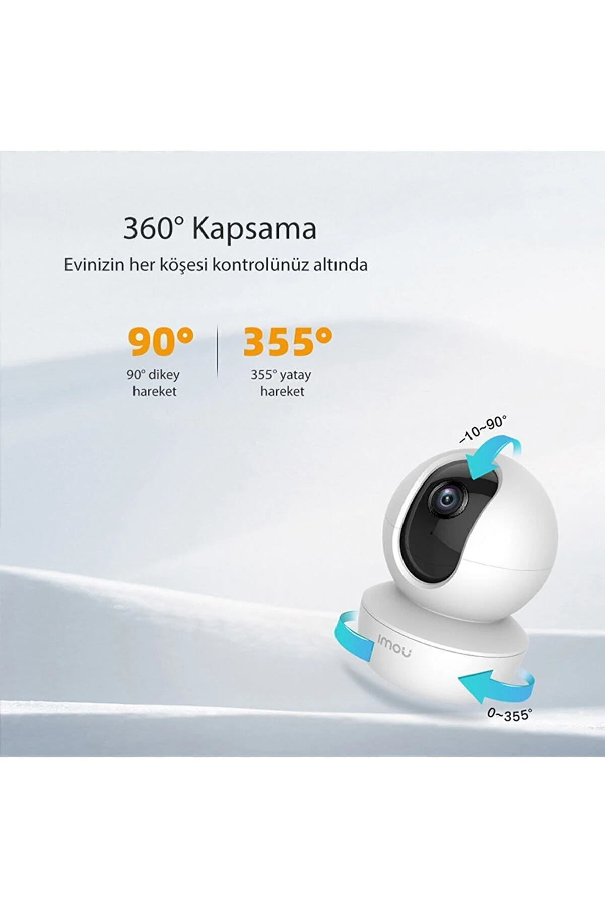 Imou Ranger SE İç Ortam WiFi PT Kamera/2MP-Gece Görüş-360°