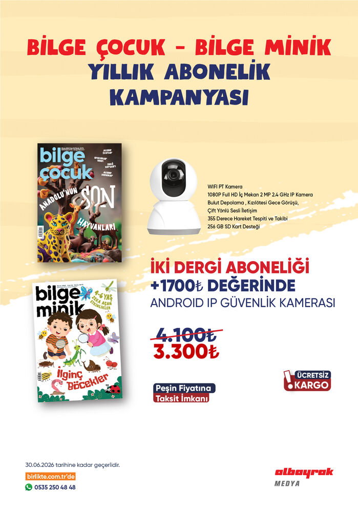 Ip Güvenlik Kamerası + 2 Adet Dergi Aboneliği