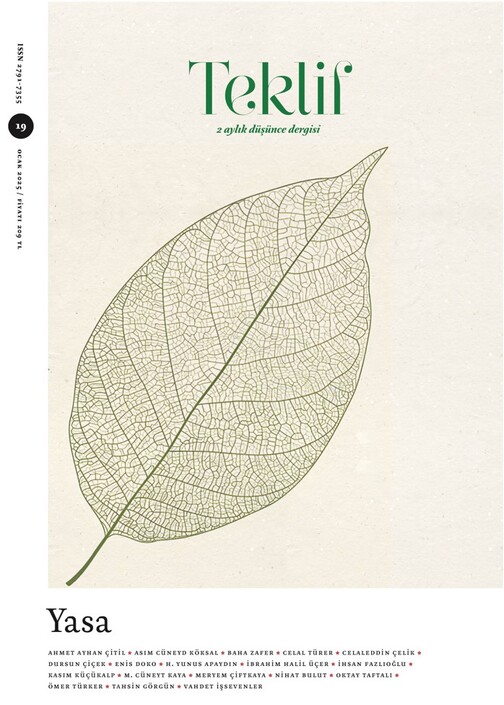 Teklif Dergisi - Teklif Dergisi - Ocak 2025 / Sayı 19